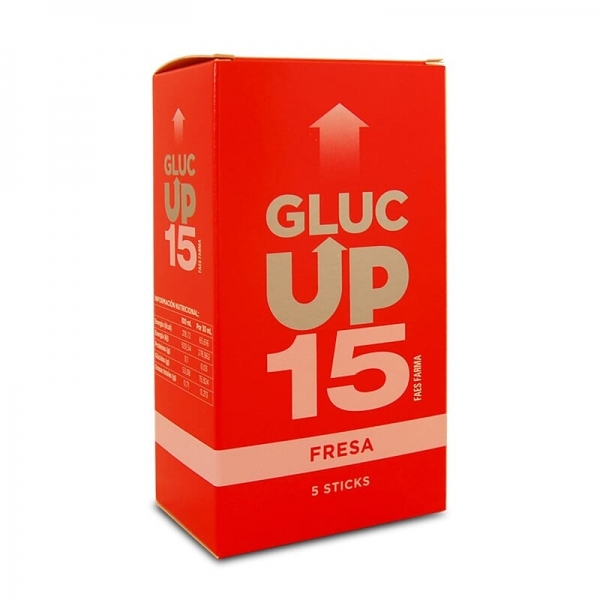 Gluc Up 15 - Fresa ( 5 sobres)