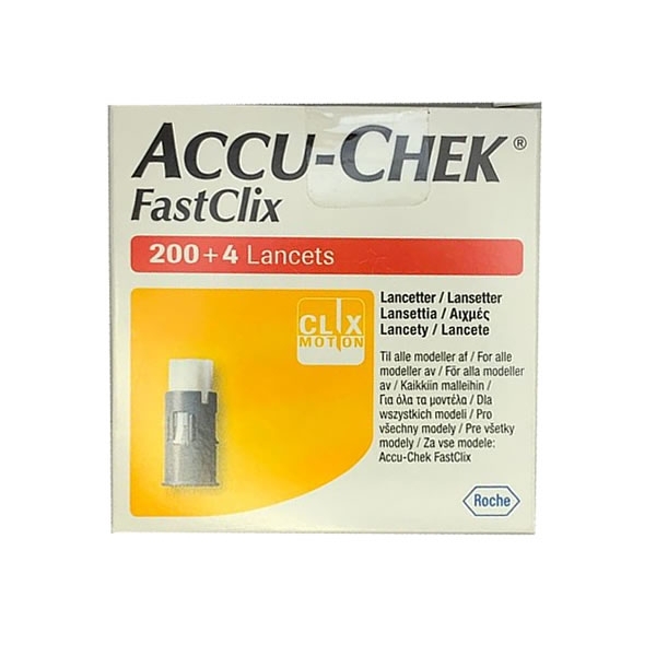 Accu-Chek Fastclix (200+4 lancetas)