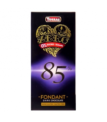 Chocolate negro 85% Torras Zero Fondant