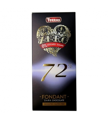 Chocolate Torras Zero Negro 72% Fondant