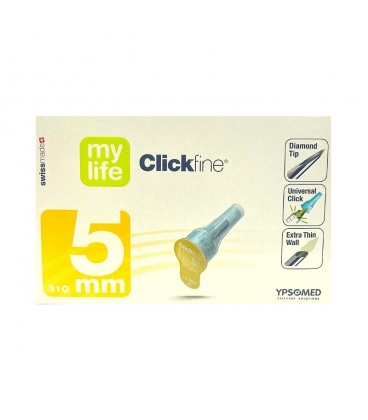 Agujas Mylife Clickfine 5mm/31G