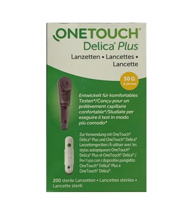 Lancetas OneTouch Delica Plus (200 lancetas)
