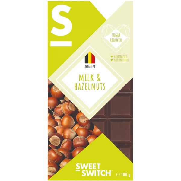 Chocolate Belga con leche y almendras - Sweet Switch