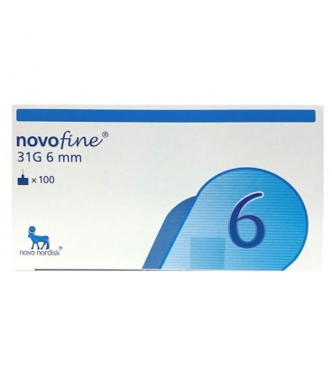 Agujas Novo Nordisk Novofine 6mm/31G