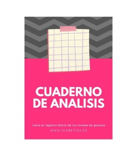 Cuaderno de Análisis niveles de Glucosa - Diabetika