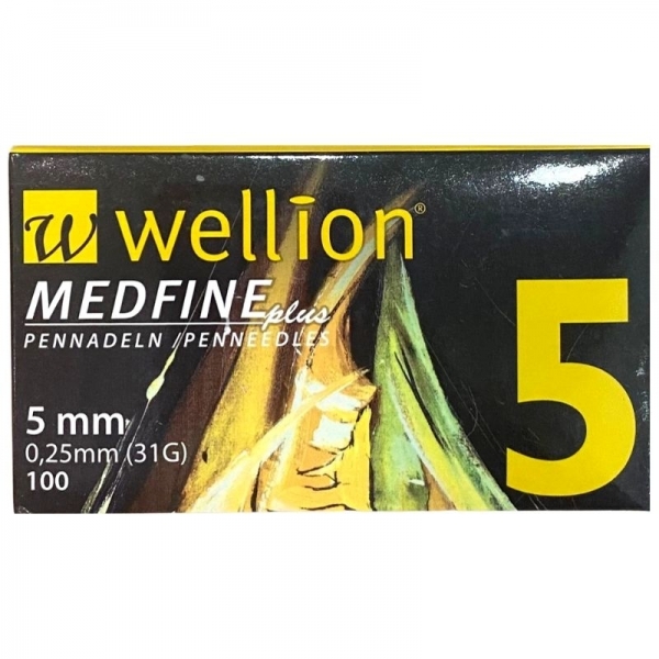 Agujas Wellion Medfineplus 5mm/31G/0,25mm