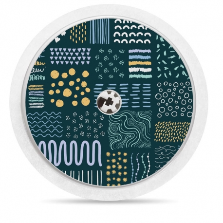 Sticker For Freestyle Freestyle® - Navy Blue Waves [46]