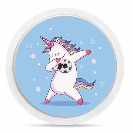 Pegatina Sticker para Freestyle Libre® - Unicornio Dab [16]