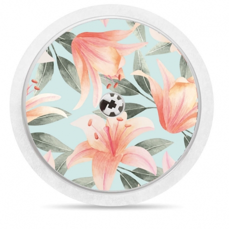Sticker For Freestyle Freestyle® -   Green pink Flowers [19]