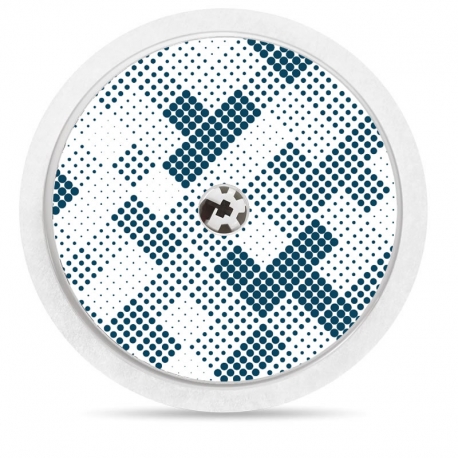 Pegatina Sticker para Freestyle Libre® - Pattern azul [41]