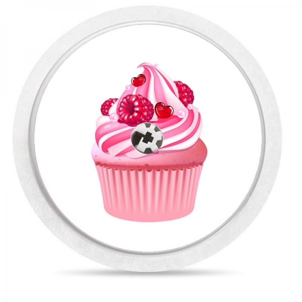 Pegatina Sticker para Freestyle Libre® - Cupcake rosa [53]