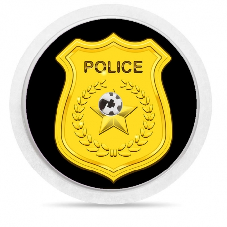 Pegatina Sticker para Freestyle Libre® - Placa policia [60]