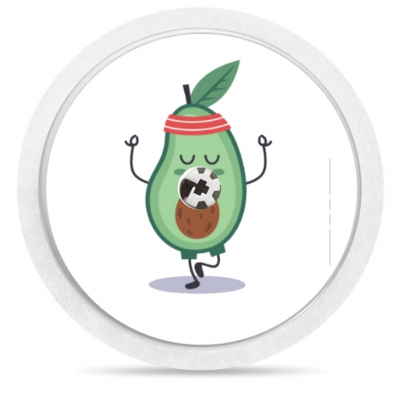 Sticker for Freestyle®  - Avocado doing sports [99]
