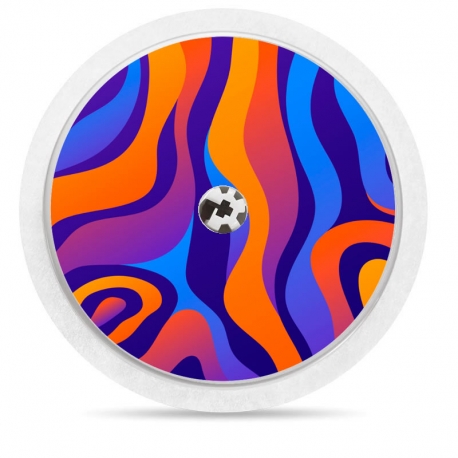 Pegatina Sticker para Freestyle Libre® - Psicodelia Naranja [79]