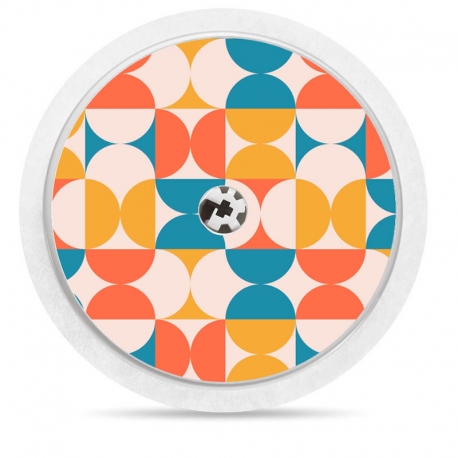 Pegatina Sticker para Freestyle Libre® -  Geométrico Pastel [81]