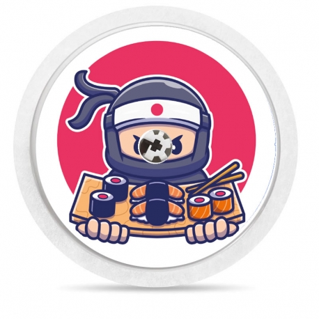 Pegatina Sticker para Freestyle Libre® - Ninja Sushi [86]