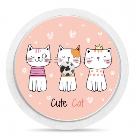 Pegatina Sticker para Freestyle Libre® - Cute cat[08]
