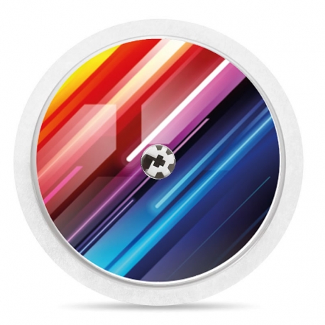 Pegatina Sticker para Freestyle Libre® - Rayas de colores [02]