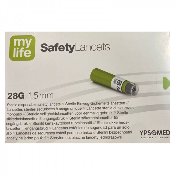 Lancetas de seguridad 28G 1.5mm - My Life