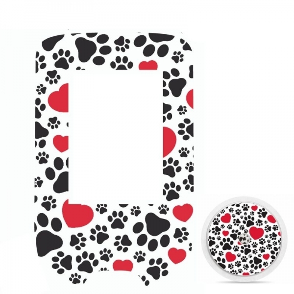 Pegatina Sticker para Glucómetro Freestyle Libre® - Love Pets [305]