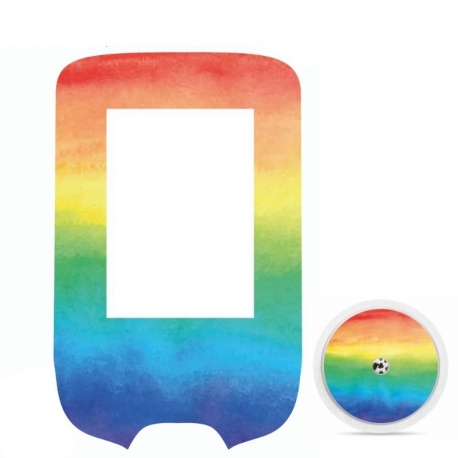 Pegatina Sticker para Glucómetro Freestyle Libre® - Arcoíris [308]