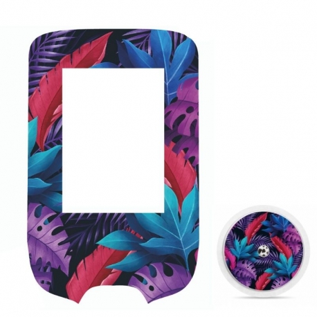 Sticker for Glucometer Freestyle Libre® -  Colorful flowers [312]