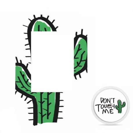 Freestyle Free Glucometer Sticker® - Dont Touch Cactus [317]