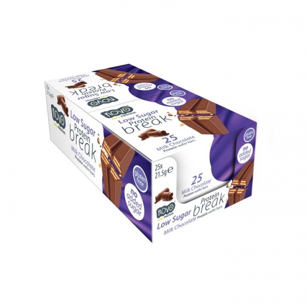 Novo Nutrição - Chocolate ao Leite de Wafer (Caixa 25 unidades)