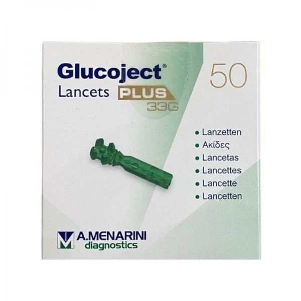 Lancetas Glucoject Lancets Plus 33G (50 ud colores)