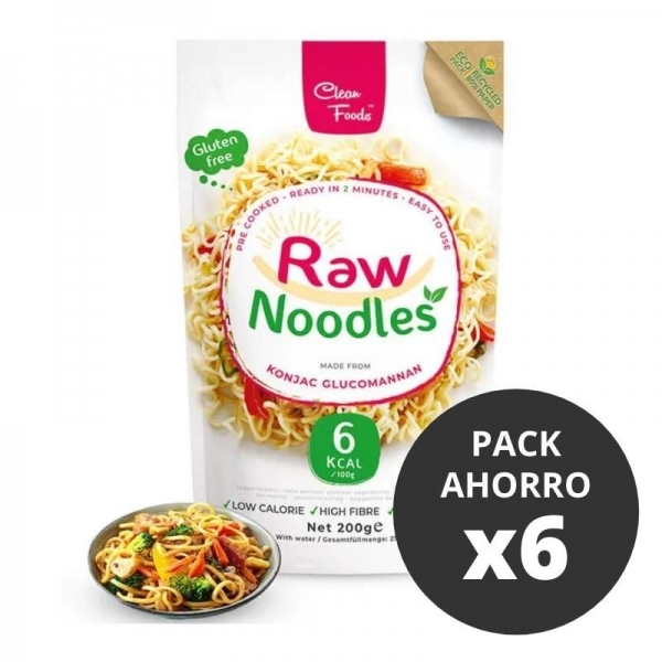 Raw Pasta - Noodles Konjac (Pack Ahorro x6)