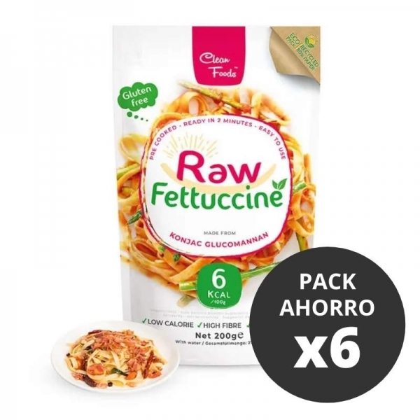 Raw Pasta - Fettucine de Espinacas (Pack Ahorro x6)