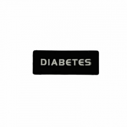 Identificador Diabetes para reloj Negro