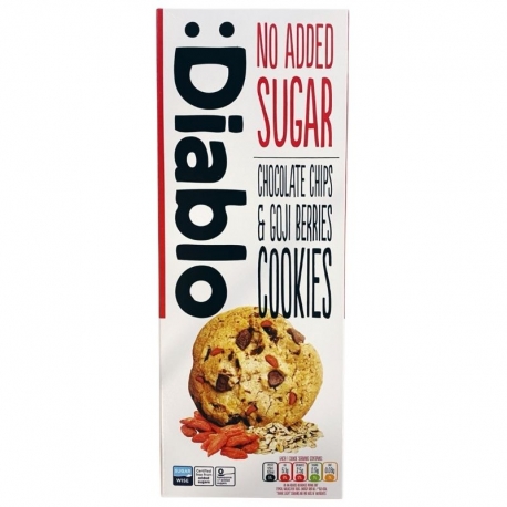COOKIES CON PEPITAS DE CHOCOLATE Y BAYAS DE GOJI SIN AZÚCAR AÑADIDO :DIABLO