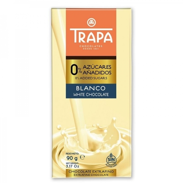 Chocolates Trapa 0% Azúcares - Blanco