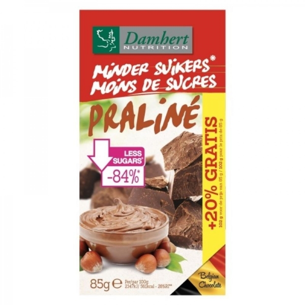 Dambert - Chocolate Praliné bajo en azúcar