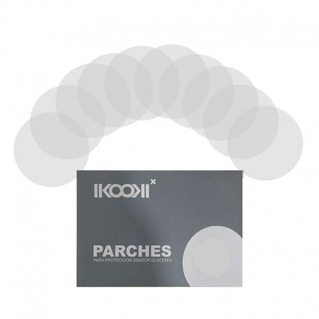 Pack parches Freestyle Libre® 7,5cm Transparente Centro sin adhesivo (10 unidades)