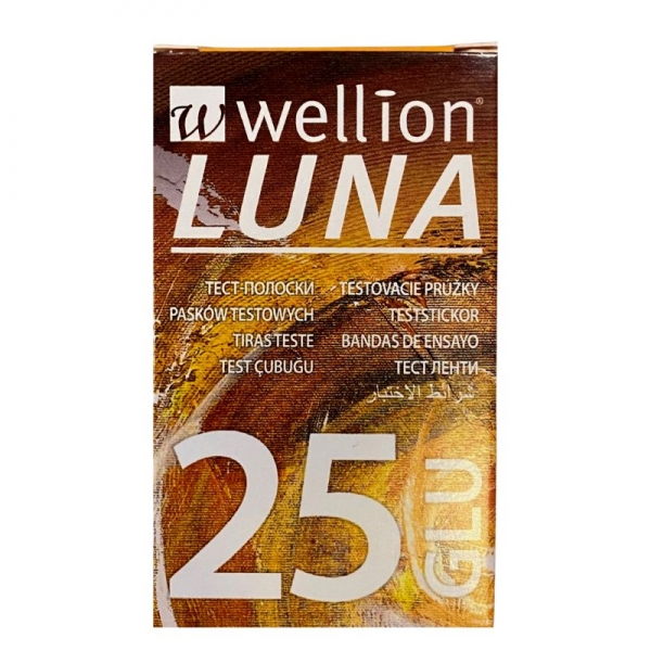 Wellion Luna - Tiras Reactivas (25 tiras)