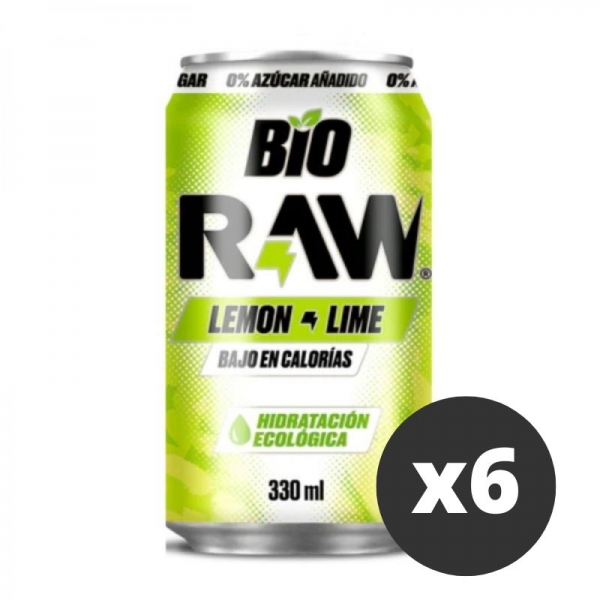 Raw Bio Lemon & Lime - (Pack x6)