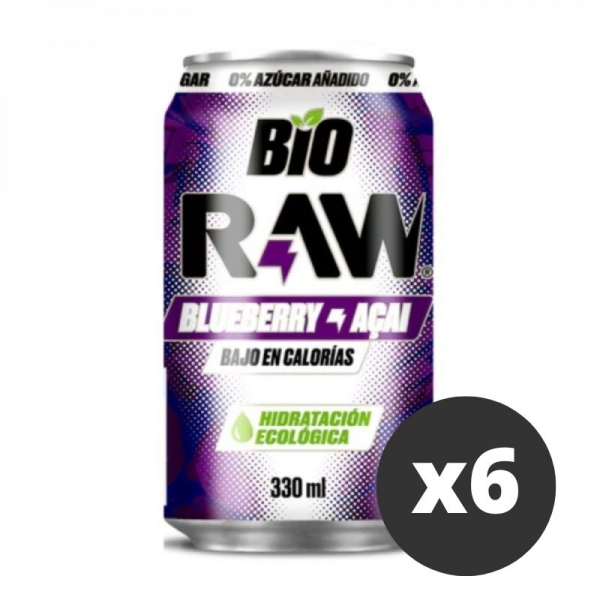 Raw Bio Blueberries & Acai (Pack x6)