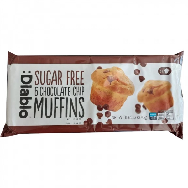 :Diablo - Muffins con Pepitas de Chocolate (6 uds)