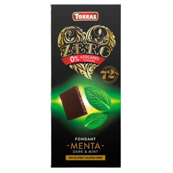 Chocolates Torras - Zero Chocolate negro y menta
