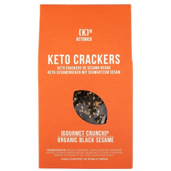 Ketonico - Crackers Keto con Sésamo Negro