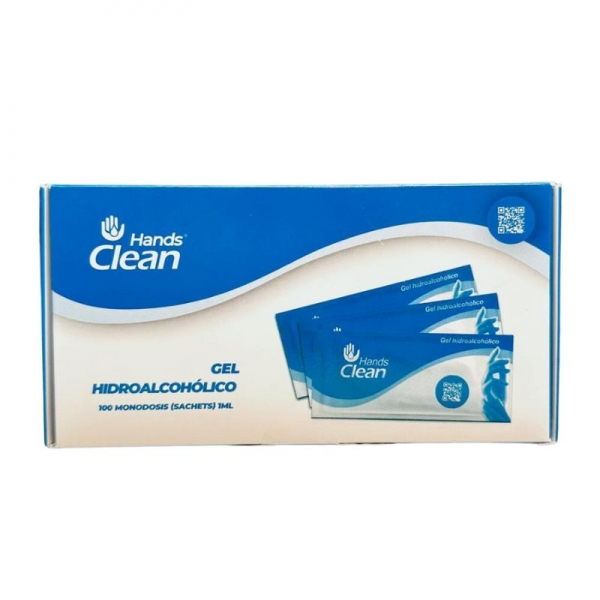 Hands Clean - Gel Hidroalcohólico 100 monodosis