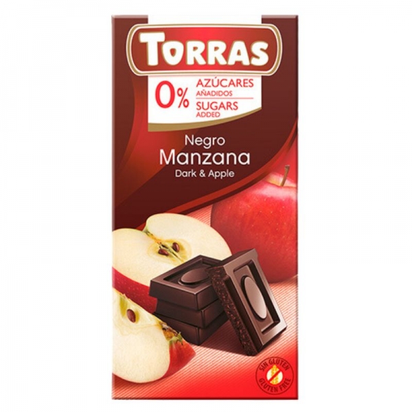 Chocolates Torras - Chocolate negro con Manzana