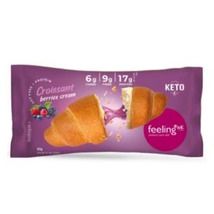 feeling ok - Croissant Protein Filled with Red Fruit Cream