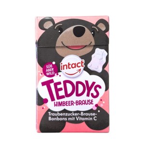 Intact - Box of Glucose Tablets Raspberry Teddy Bears
