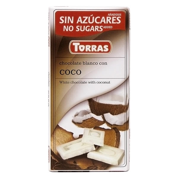 Chocolate Torras Blanco con Coco